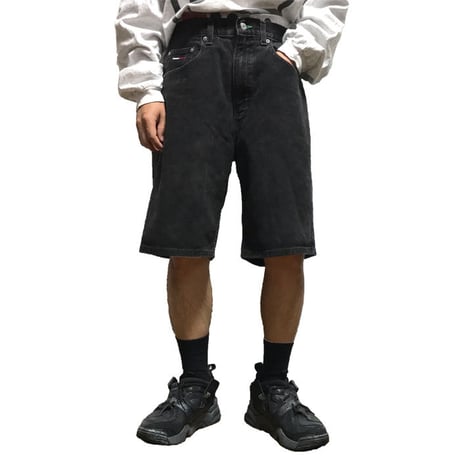 【USED】90'S TOMMY JEANS DENIM SHORTS BLACK