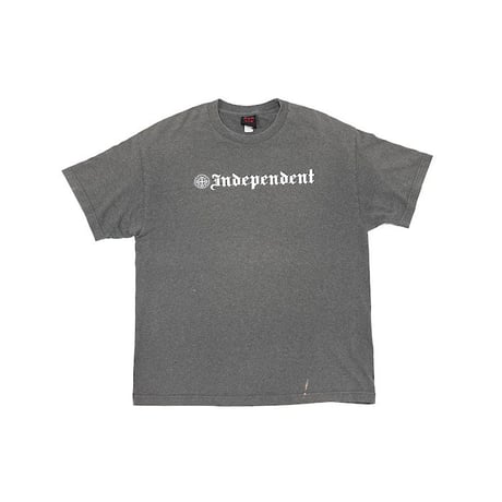 【USED】90'S-00'S INDEPENDENT TRUCK COMPANY OLD ENGLISH T-SHIRT