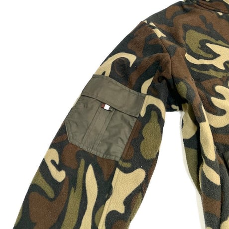 【USED】90'S MAHARISHI CAMO HALF ZIP FLEECE PULLOVER
