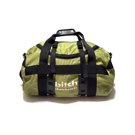 【USED】90's bitch skateboards Nylon Duffle Bag Olive