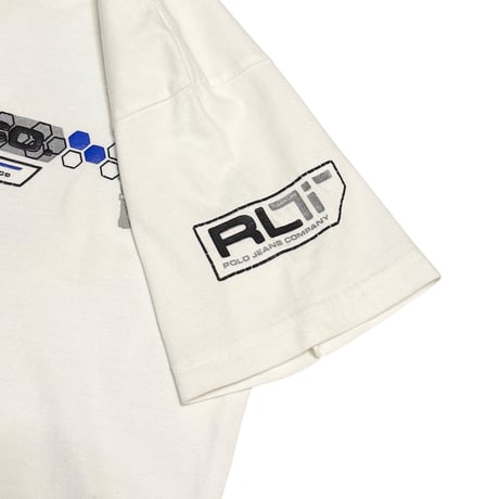 【USED】00's POLO JEANS CO. RALPH LAUREN "RL Ti"  Y2K Tech Skate Graphic T-shirt