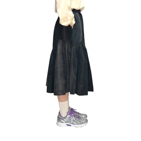 【USED】80s COMME des GARCONS SUN FADE GATHER SKIRT