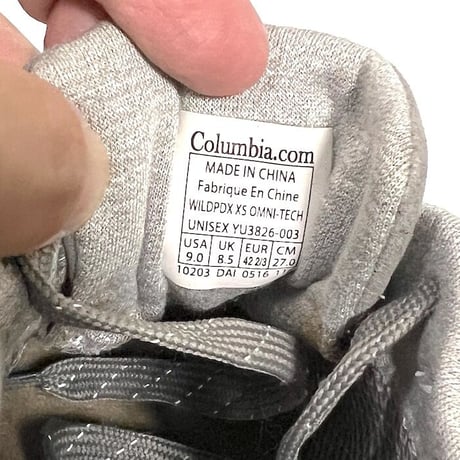 【USED】COLUMBIA WILDPDX SNEAKERS