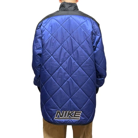 【USED】00'S NIKE QUILTING JACKET METALLIC BLUE