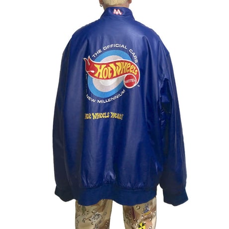 【USED】90'S JEFF HAMILTON JH DESIGN SUPER OVERSIZED LEATHER RACING JACKET