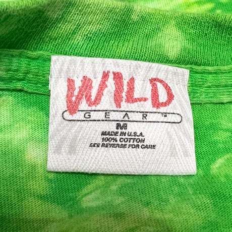 【USED】90's WILD GEAR ACID FROGS TIE-DYE T-SHIRT