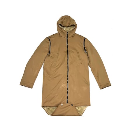 【USED】MIU MIU 1999AW DETACHABLE SLEEVES LINING FUR HOODED COAT
