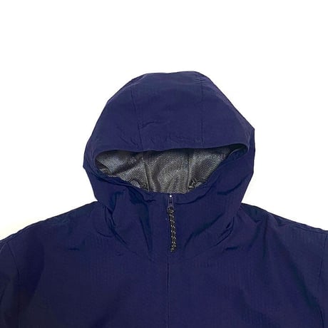 【USED】00'S STUSSY RIPSTOP NYLON HOODED JACKET NAVY