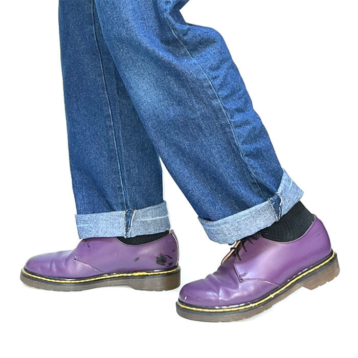 USED】90'S DR.MARTENS 3HOLE SHOES PURPLE | KONBINI