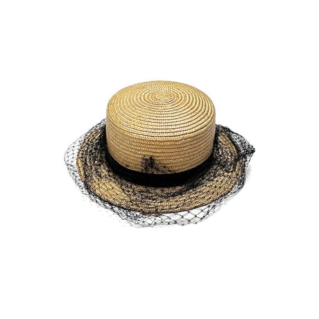 【USED】LATE 1800's VICTORIAN STRAW HAT