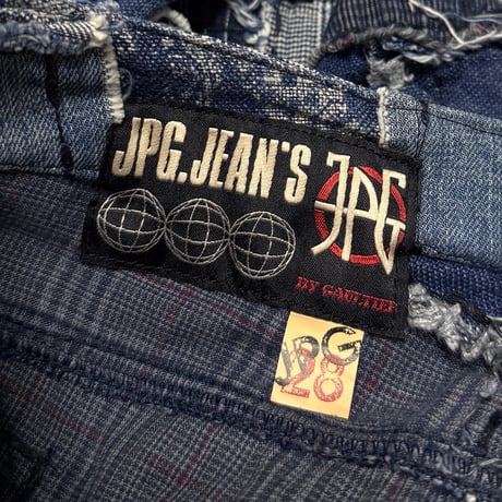 【USED】90's Jean Paul Gaultier JPG JEAN’S Patchwork Flare Denim Pants