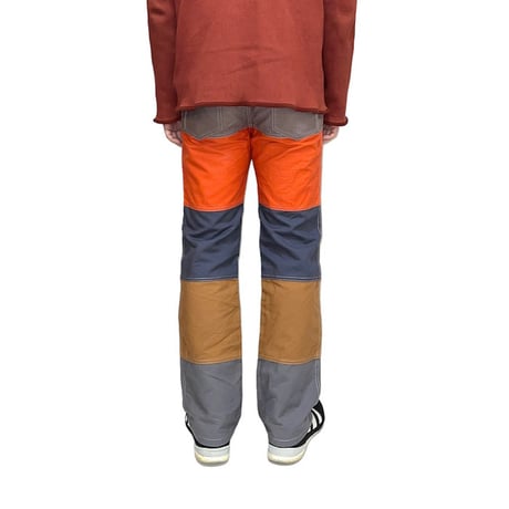 【USED】00's LOUIS VUITTON 5-COLOR BORDER SWTICHING PANTS