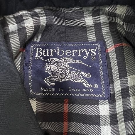 【USED】80'S-90'S BURBERRYS  NAVY BALMACAAN COAT MADE IN ENGLAND