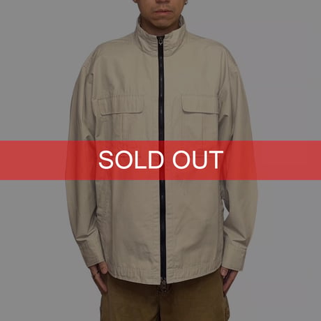 【USED】90's-00's NIKE Double Zip Minimal Utility Jacket Light Beige