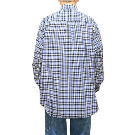 【USED】90'S OLD GAP CHECK B.D. SHIRT PURPLE