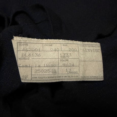 【USED】80's-90's GIORGIO ARMANI Jacquard Rayon Cotton Shirt