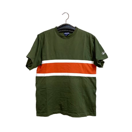 【USED】90'S STUSSY SWITCHING LINE T-SHIRT