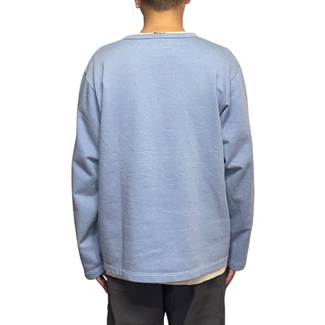 【USED】90's-00's EURO NIKE Utility Pocket Sweatshirt Ice Blue