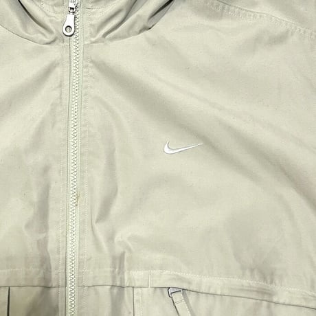 【USED】90'S-00'S NIKE ZIP HOODED JACKET BEIGE