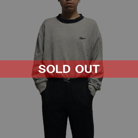 【USED】90'S REEBOK ONE POINT LOGO SWEATSHIRT