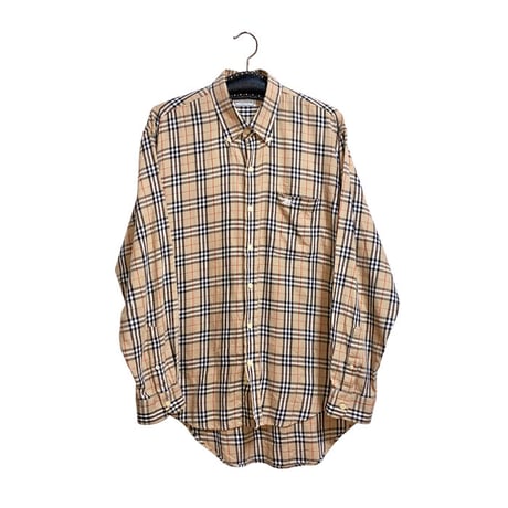 【USED】90'S BURBERRYS NOVA CHECK B.D SHIRT