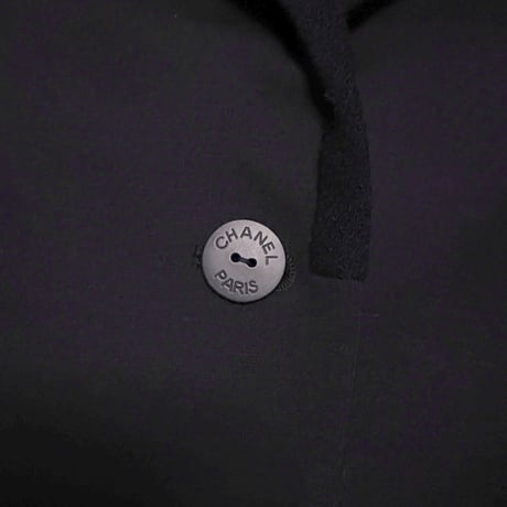 【USED】CHANEL UNIFORM 2014PRE Navy Tailored Jacket Made in France