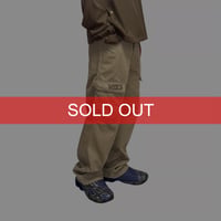 【USED】00's NIKE Logo Embroidery Cargo Pants Beige