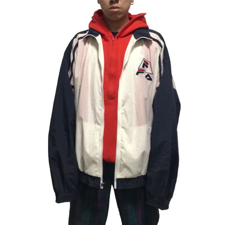 【USED】90'S FILA OLD SCHOOL NYLON JACKET