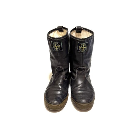 【USED】80's STONE ISLAND MARINA LEATHER PECOS BOOTS