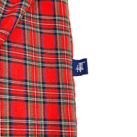 【USED】90'S STUSSY TARTAN CHECK SHIRT