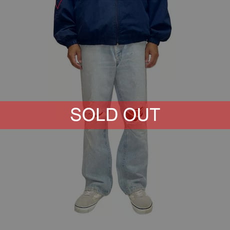 【USED】90'S LEE DAMAGED DENIM PANTS