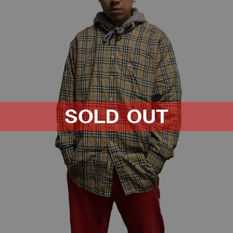 【USED】90'S BURBERRYS NOVA CHECK B.D SHIRT