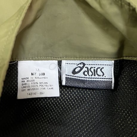 【USED】90'S-00'S OLD ASICS DUSTY COLOR NYLON JACKET
