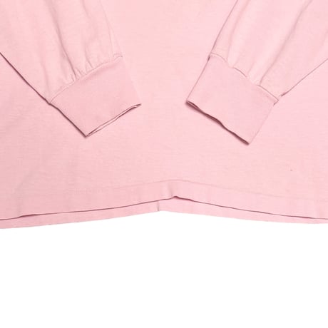 【USED】80's "No" Limits for Women Baby Pink Long Sleeve T-shirt