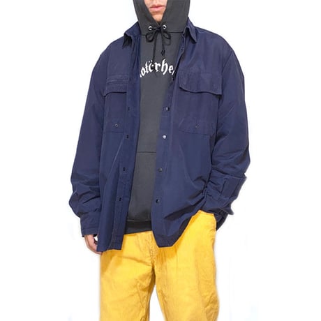 【USED】90'S-00'S STUSSY COTTON NYLON SHIRT