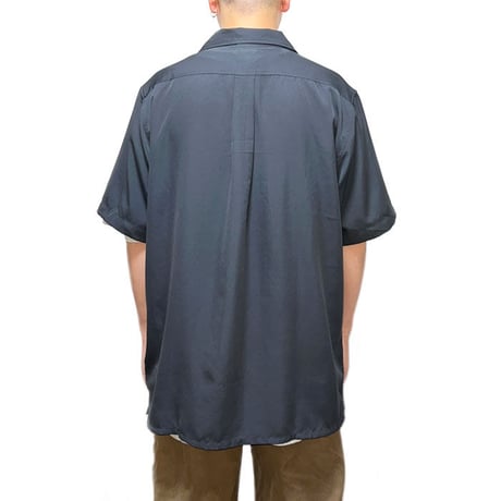 【DEAD STOCK】00'S OAKLEY OPEN COLLAR SHIRT BLACK