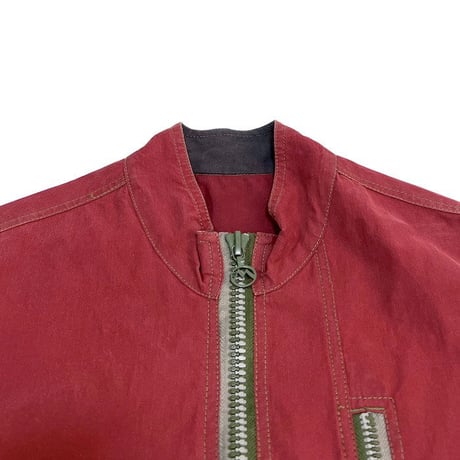 【USED】MAHARISHI 1999AW ASYMMETRY BIKER SHIRT JACKET