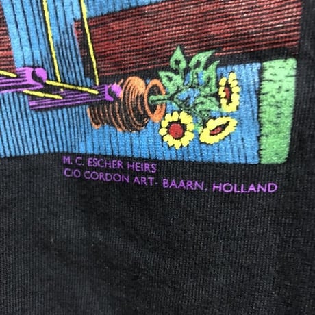 【USED】90'S M.C.ESCHER MOCK NECK L/S T-SHIRT