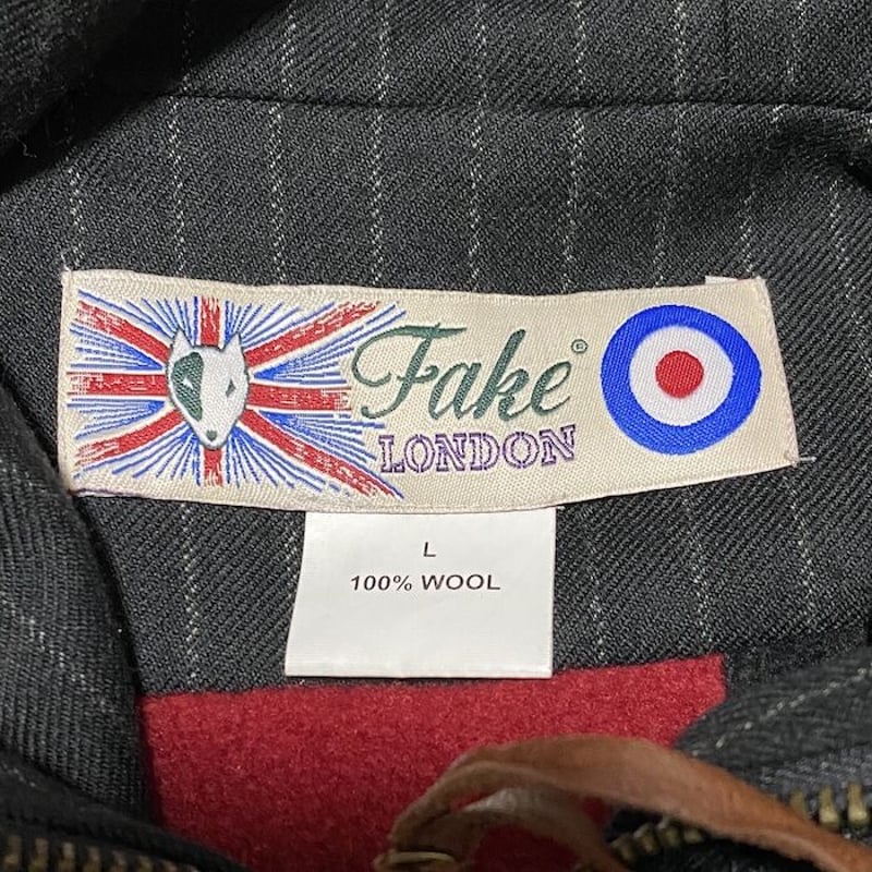 フェイクロンドン モッズコート FAKE LONDON USED】90'S FAKE LONDON PINSTRIPE FISHTAIL PARKA