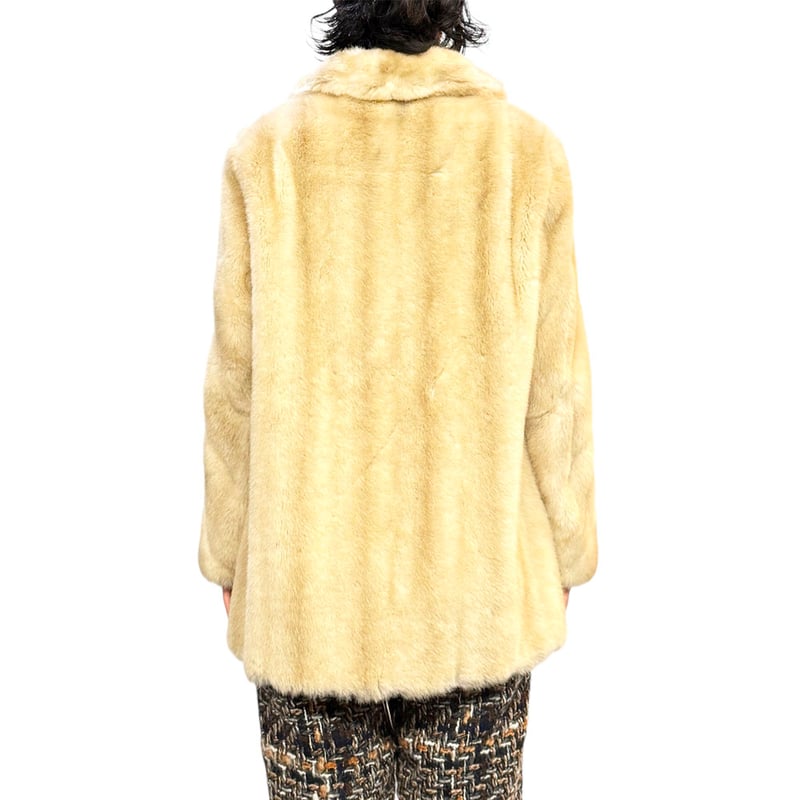 USED】60'S MINCARA Russell Taylor FAUX FUR JACK