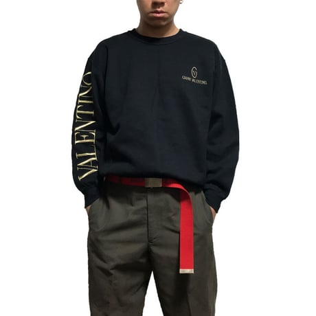 【USED】90'S  GIANNI VALENTINO EMBROIDERED SWEATSHIRT