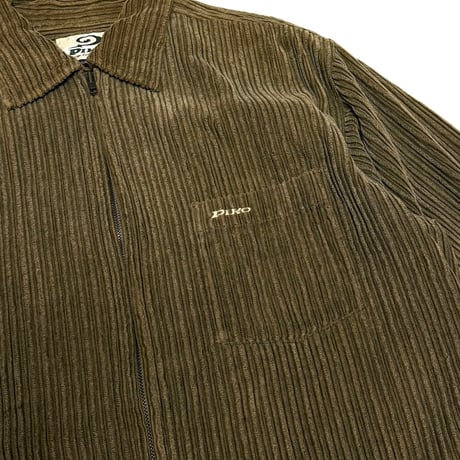 【USED】00's PIKO WIDE WALE CORDUROY ZIP SHIRT
