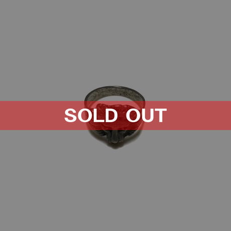 【USED】LION PINKY RING
