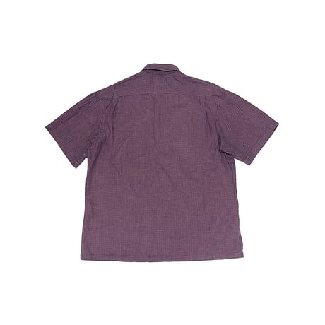 【USED】90's STUSSY CHECK CUBA SHIRT