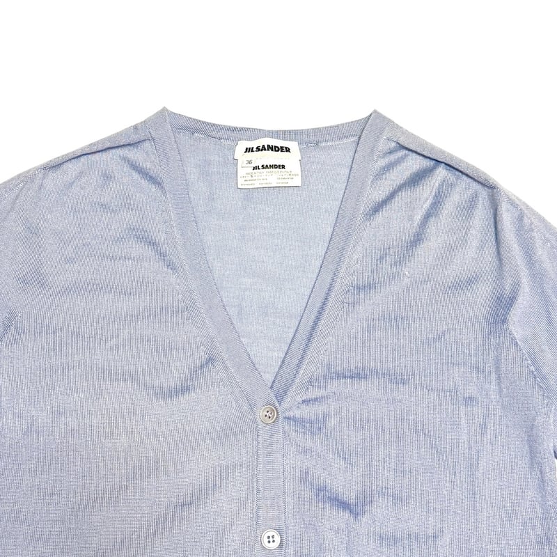 JIL SANDER ダークブルーカーディガン ブルー（青）系 Jil Sander(ジルサンダー) カーディガン(メンズ