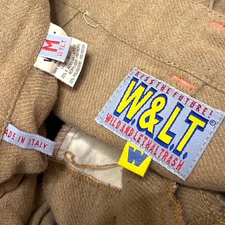 【USED】90's W.&L.T. MIX WOOL SINGLE CARGO POCKET PANTS