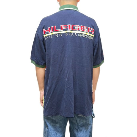 【USED】90'S TOMMY HILFIGER SAILING GEAR POLO SHIRT