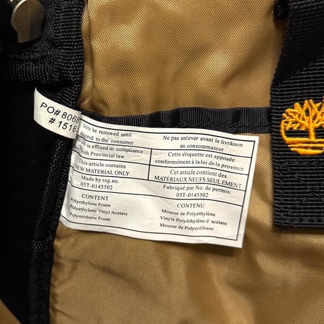 【USED】00's Timberland 3-Compartment Design Sling Backpack Orange