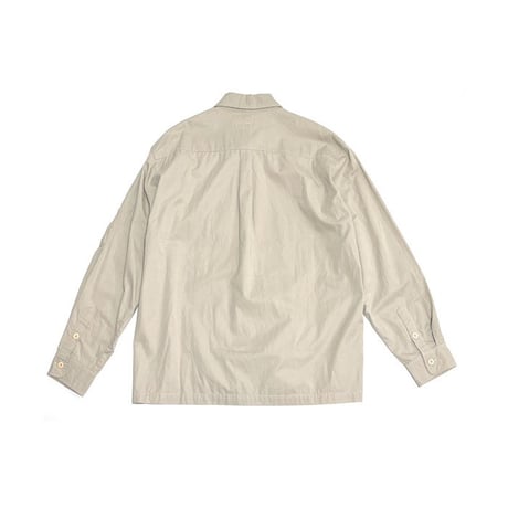 【USED】00'S STUSSY UTILITY POCKET SHIRT BEIGE