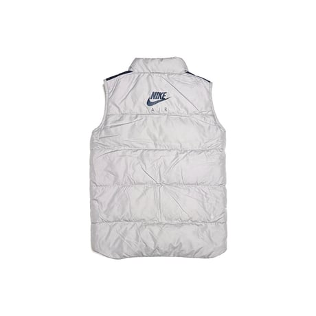 【USED】00's EURO NIKE AIR Silver Down & Feather Puffer Vest